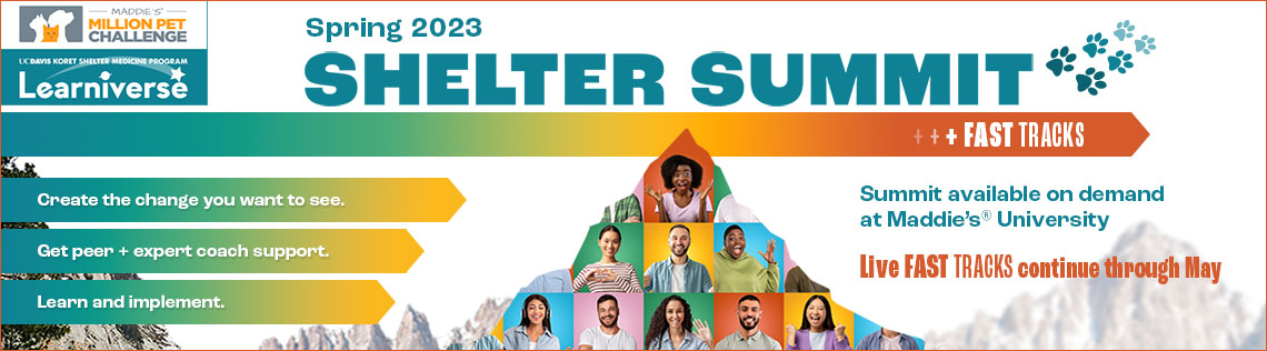 Spring 23 Shelter Summit + Fast Tracks promotional banner
