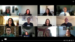 Screenshot showing participants of the Cal4All Call 5/7/24