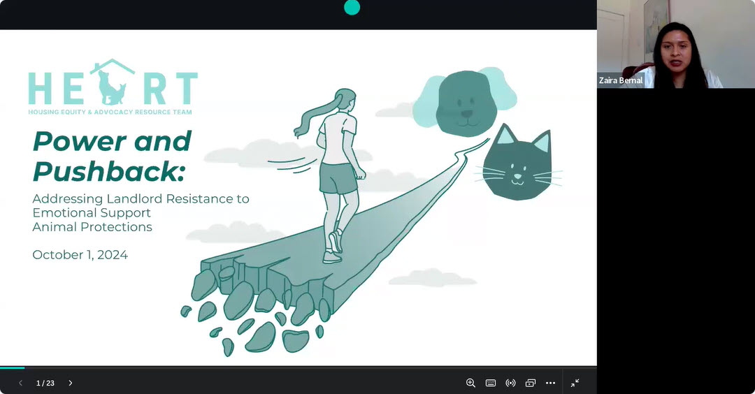 Housing Rights for People with Emotional Support Animals (Part 2) — Cal4All Call 10/01/2024